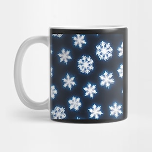 Just a Elegant Snowflake Pattern - Winter Wonderland Design for Home Decor Mug